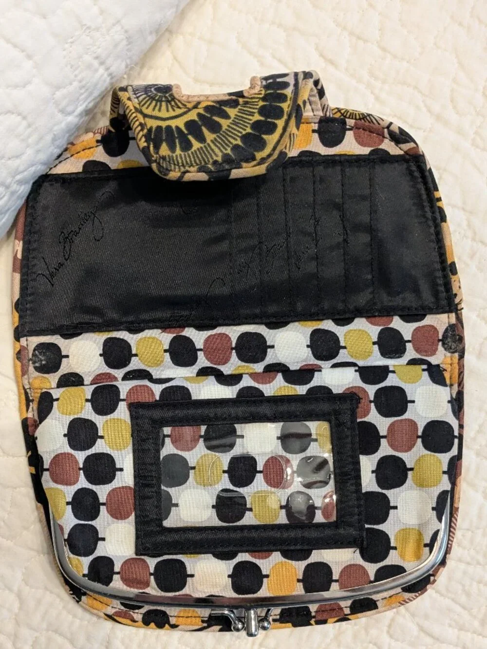 Vera Bradley brown yellow